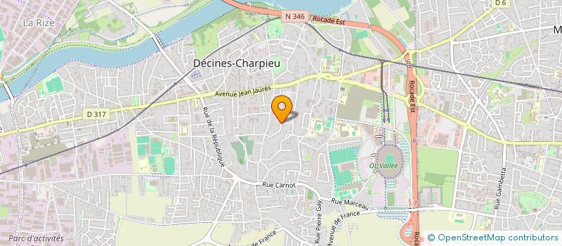 localisation de l'entreprise SCI L'ESPRIT  DECINES-CHARPIEU