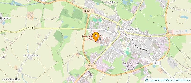 localisation de l'entreprise SCI L'ESPRIT DU BIEN-ETRE  LA CHATAIGNERAIE