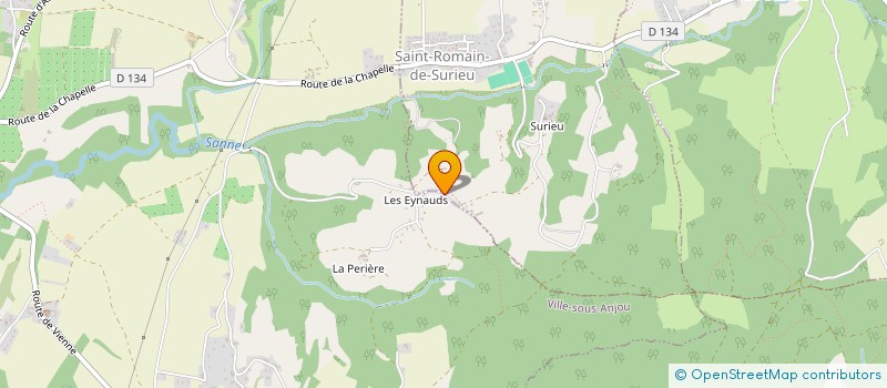 localisation de l'entreprise SCI L'ESSENCE MEME  SAINT-ROMAIN-DE-SURIEU