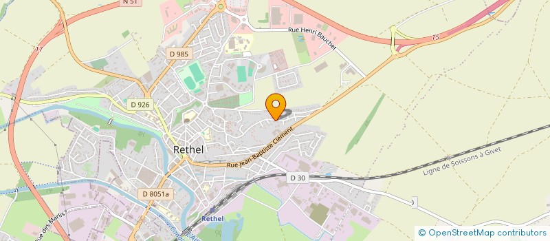 localisation de l'entreprise SCI L'ESSERTAZ  RETHEL