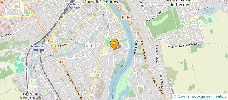 localisation de l'entreprise SCI L ESSOR à CORBEIL-ESSONNES
