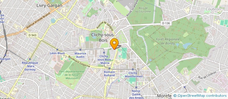 localisation de l'entreprise SCI L ESSOR à CLICHY-SOUS-BOIS