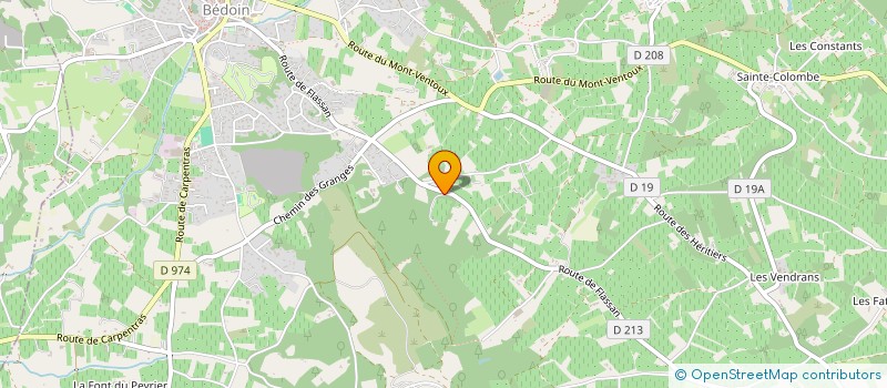 localisation de l'entreprise SCI L'ESTANG  BEDOIN