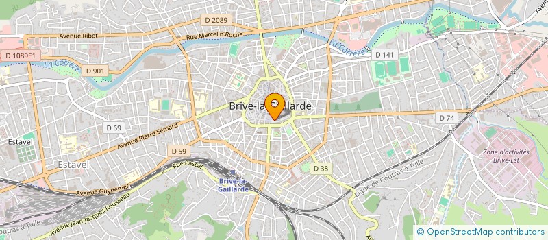localisation de l'entreprise SCI L'ESTANG  BRIVE-LA-GAILLARDE