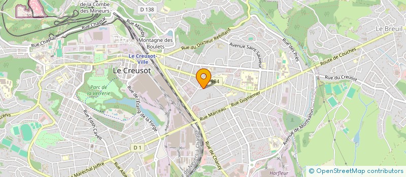 localisation de l'entreprise SCI L'ESTIVALE  LE CREUSOT