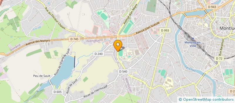 localisation de l'entreprise SCI L'ESTRELLA à MONTLUCON