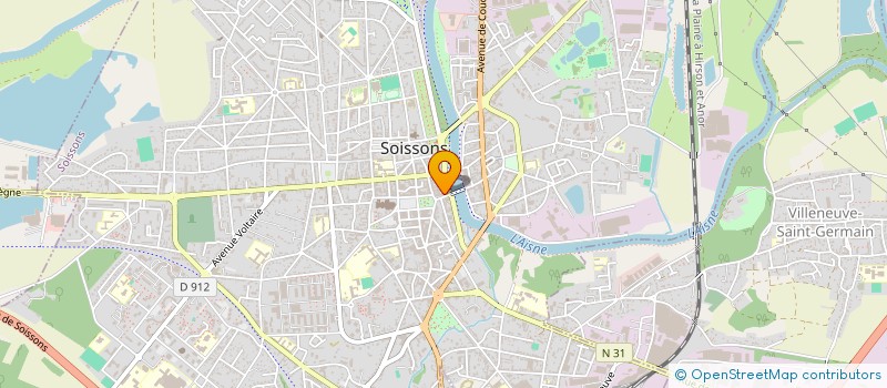 localisation de l'entreprise SCI L ET B à SOISSONS