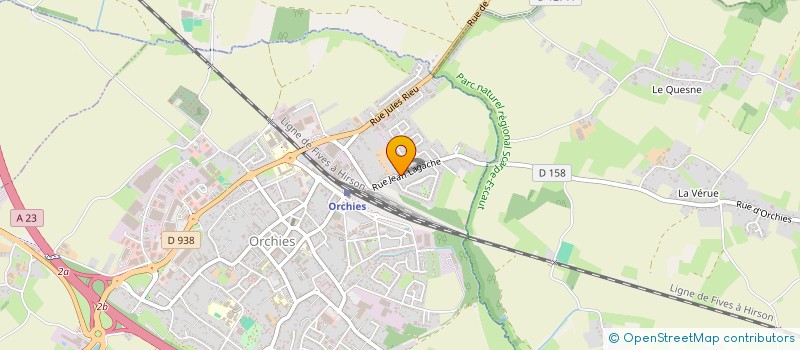 localisation de l'entreprise SCI L ET F  ORCHIES