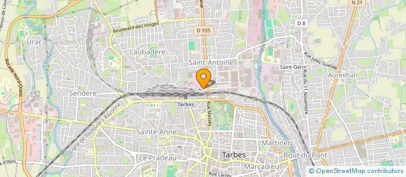 localisation de l'entreprise SCI  L ET J  TARBES