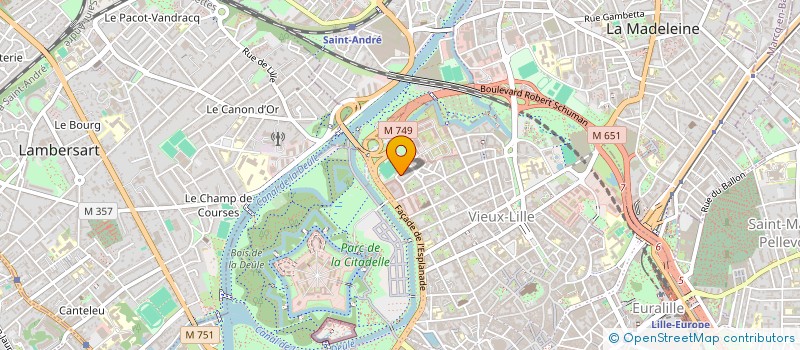 localisation de l'entreprise SCI L ET L à LILLE