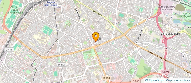 localisation de l'entreprise SCI L ET O CASSIN à ANGERS