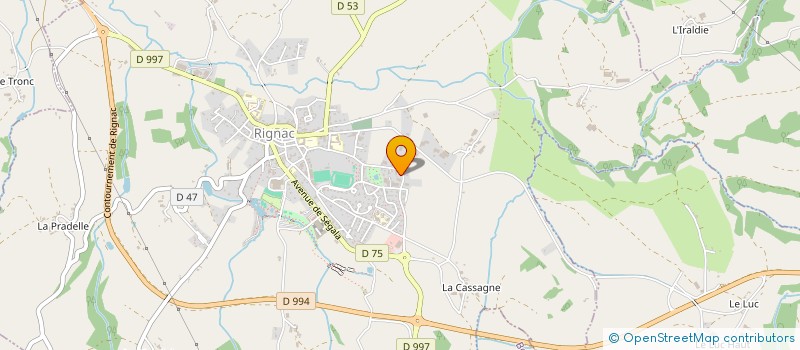 localisation de l'entreprise SCI L'ETANG à RIGNAC