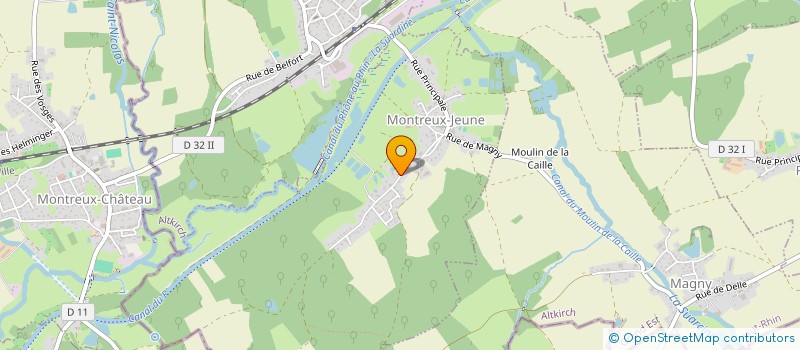 localisation de l'entreprise SCI L'ETANG  MONTREUX-JEUNE