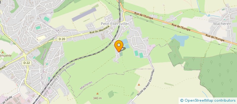 localisation de l'entreprise SCI L ETANG  MACHEREN