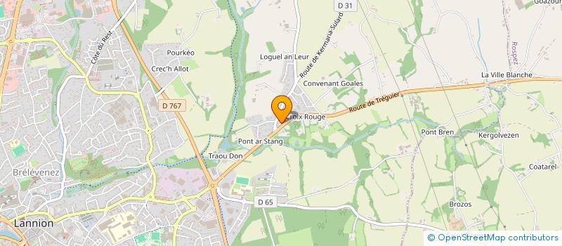 localisation de l'entreprise SCI L'ETANG  LANNION