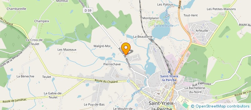 localisation de l'entreprise SCI L'ETANG BERNARD à SAINT-YRIEIX-LA-PERCHE