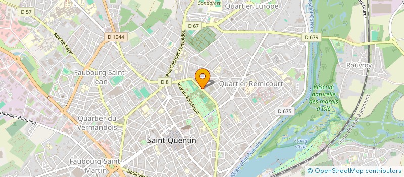 localisation de l'entreprise SCI L ETANG D URFE  SAINT-QUENTIN