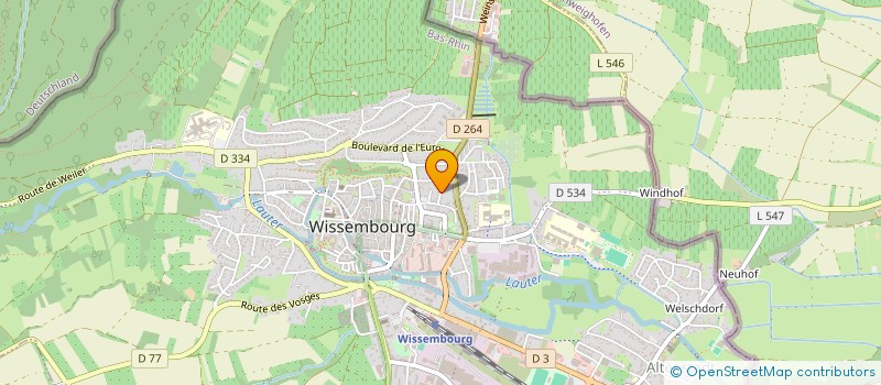 localisation de l'entreprise SCI L ETANG DE BREMMELBACH  OBERHOFFEN-LES-WISSEMBOURG