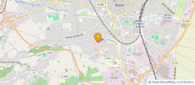 localisation de l'entreprise SCI L ETANG DE LA REINE  RIOM