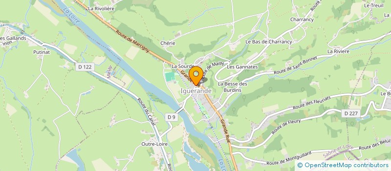 localisation de l'entreprise SCI L'ETANG DE MARCIGNY  IGUERANDE