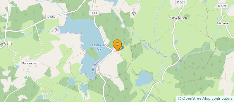 localisation de l'entreprise SCI L ETANG DE TYX  SAINT-AVIT