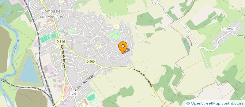 localisation de l'entreprise SCI L'ETANG DES SABLES  DOMBASLE-SUR-MEURTHE