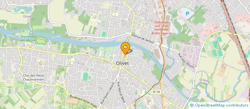 localisation de l'entreprise SCI L ETANG DES SUPPLICES à OLIVET