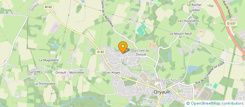 localisation de l'entreprise SCI L'ETANG DU DOUCET à ORVAULT