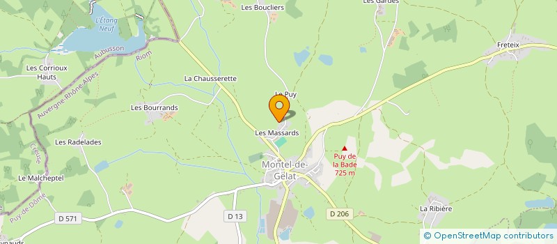 localisation de l'entreprise SCI L'ETANG DU MOULIN  MONTEL-DE-GELAT