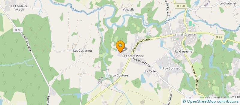 localisation de l'entreprise SCI L'ETANG DU PARC  SAINT-GENCE