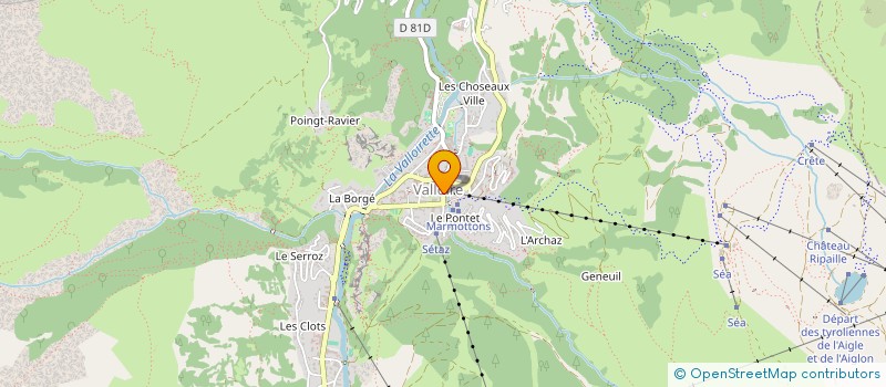 localisation de l'entreprise SCI L'ETINDAZHO  VALLOIRE