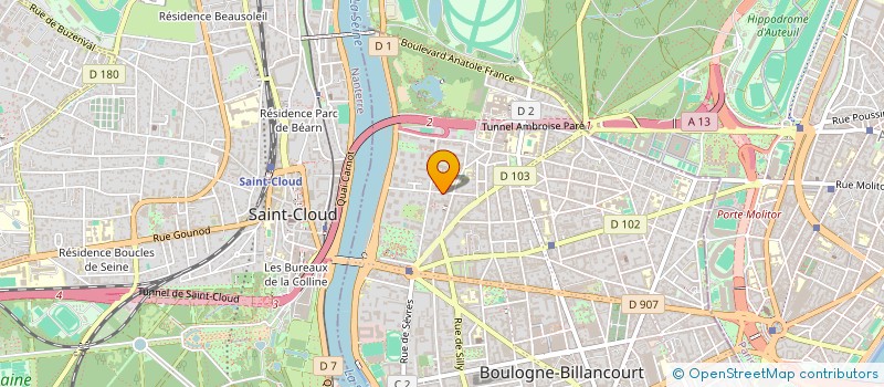 localisation de l'entreprise SCI L'ETOILE à BOULOGNE-BILLANCOURT