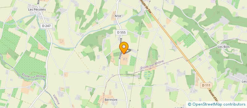 localisation de l'entreprise SCI L'ETOILE  ETOILE-SUR-RHONE