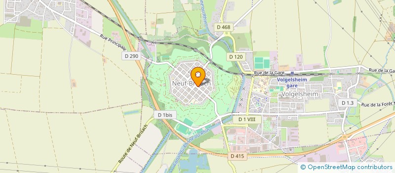 localisation de l'entreprise SCI L'ETOILE  NEUF-BRISACH