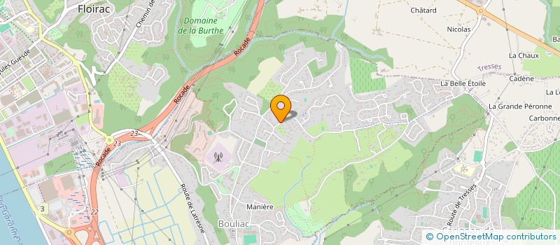 localisation de l'entreprise SCI L'ETOILE  BOULIAC