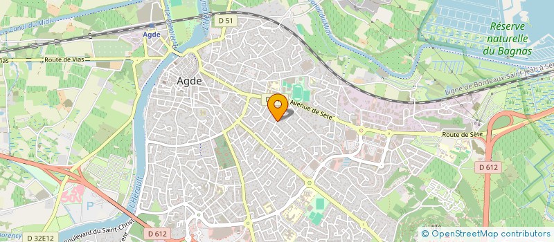 localisation de l'entreprise SCI L'ETOILE  AGDE