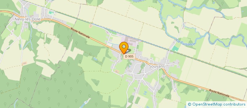 localisation de l'entreprise SCI L'ETOILE  NEVY-LES-DOLE