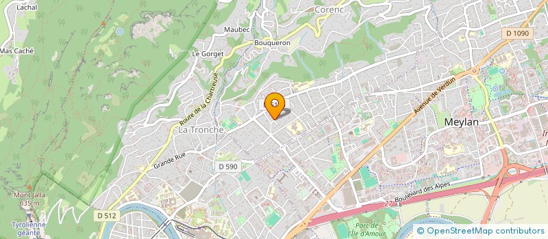 localisation de l'entreprise SCI L'ETOILE  CORENC