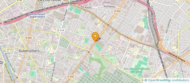 localisation de l'entreprise SCI L'ETOILE DE L'EST  AUBERVILLIERS