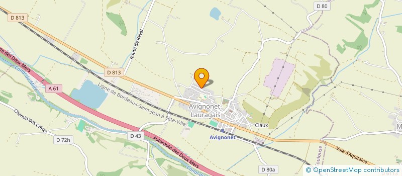 localisation de l'entreprise SCI L'ETOILE DES BATISSEURS  AVIGNONET-LAURAGAIS