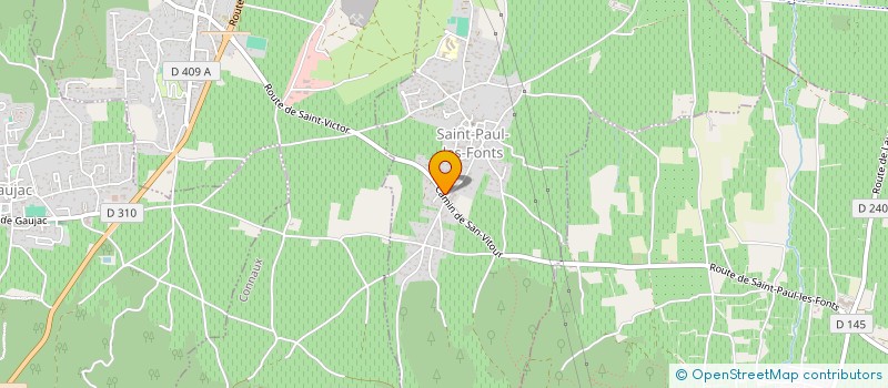localisation de l'entreprise SCI L'ETOILE DU SUD  SAINT-PAUL-LES-FONTS