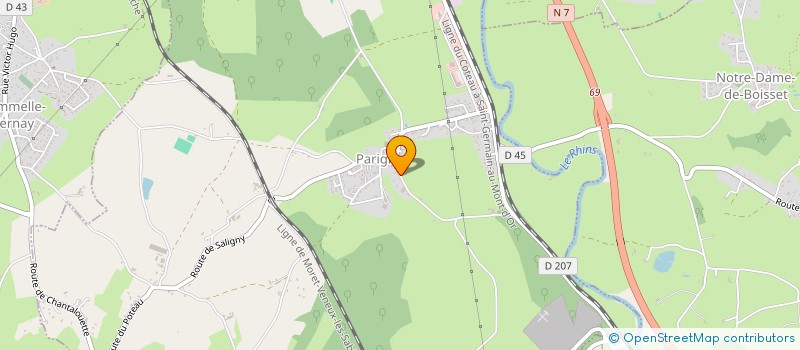 localisation de l'entreprise SCI L'ETRAT  PARIGNY