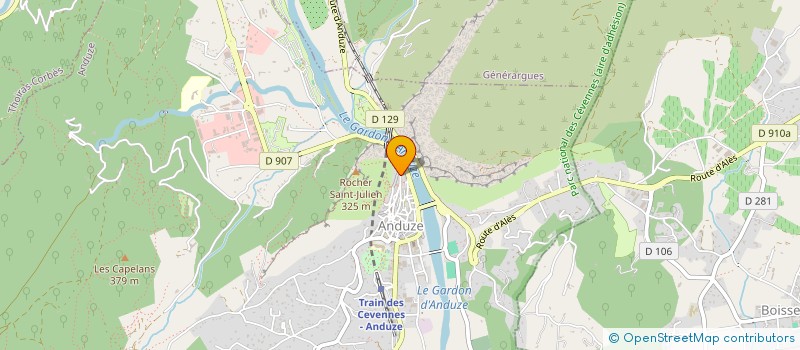 localisation de l'entreprise SCI L'ETUDE à ANDUZE