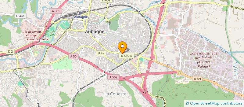localisation de l'entreprise SCI L'EUPHRATE à AUBAGNE