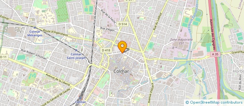 localisation de l'entreprise SCI L'EUROPE  COLMAR