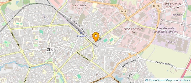 localisation de l'entreprise SCI L'EUROPE à CHOLET