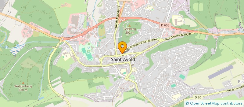 localisation de l'entreprise SCI L EUROPEEN  SAINT-AVOLD