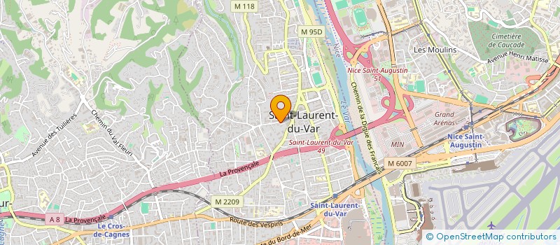 localisation de l'entreprise SCI L'EVECHE à SAINT-LAURENT-DU-VAR