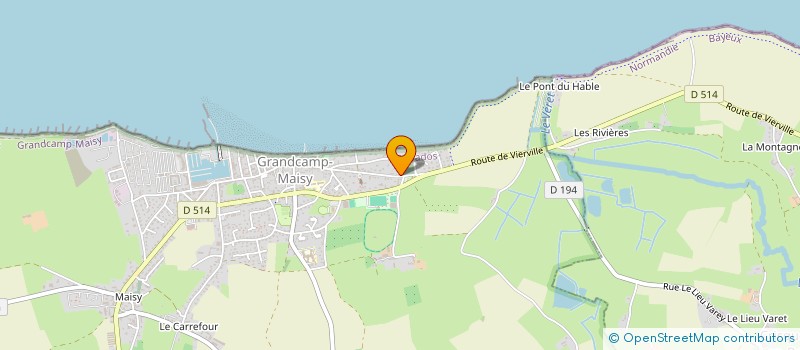 localisation de l'entreprise SCI L'EVIDENCE  GRANDCAMP-MAISY