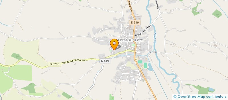 localisation de l'entreprise SCI L'EVIDENCE à LEZAT-SUR-LEZE